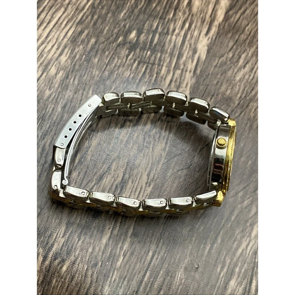 Anne Klein II 10/2135 Gold and Silver Tone Quartz Women's Watch Working